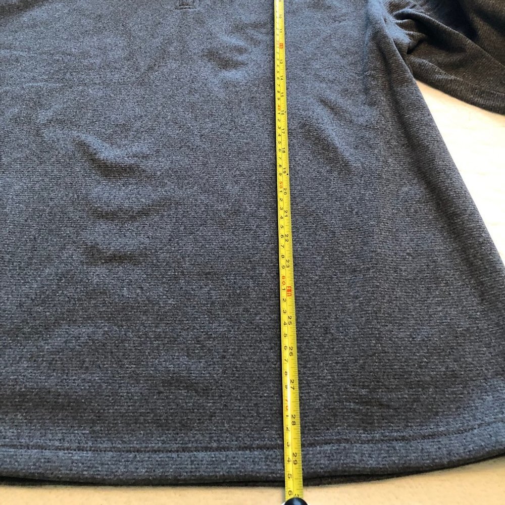 Izod Men's Golf 1/4 Zip Knitted Pullover Sweater Gray Size XL - Picture 7 of 8